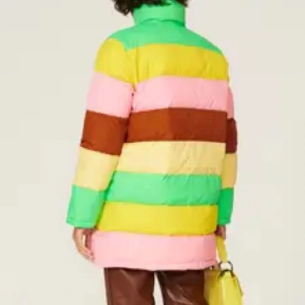 New Rachel Antonoff x Free People Terry Colorblock XS & Med Pink Striped Coat - Picture 10 of 16